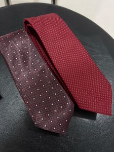 Red & Burgundy Ties - Set of 2