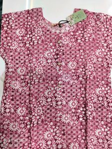 Floral Print Kurta Pants G Duptta