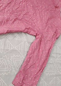 Pink Embroidery Kurta