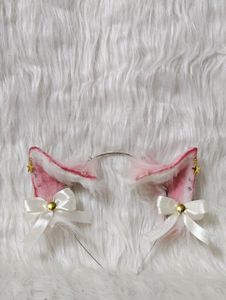 Pink Cat Ears With Ribbons 🎀✨️