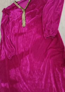Velvet Nighty Full Sleeves