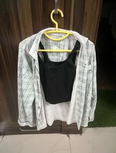 New Oversized Shirt And Tank Top