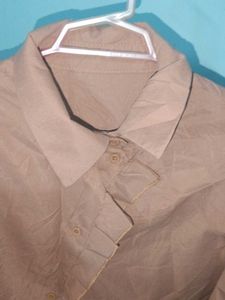 Peach Ruffle Blouse