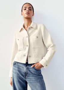Zara jewel button coat