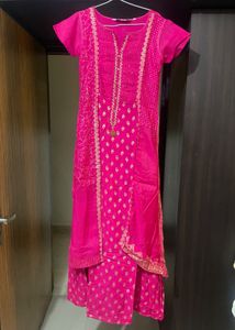 Hot Pink Festive Gown For Sale