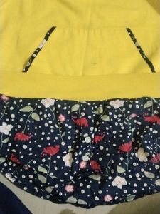 Cute Baby Romper - Yellow &amp; Floral