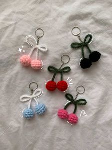 Crochet Bow Keychain