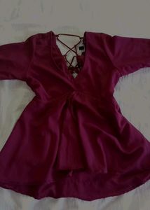 Y2k Lace Up Cottagecore Top