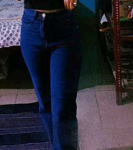 Denim Straight Jeans Navy Blue Colour