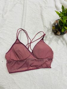 Peach Padded Corset Top
