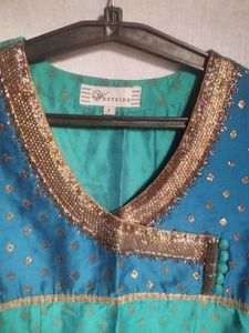 Blue &amp; Green Kurta Set
