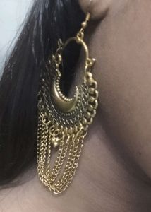 Oxidized Gold earrings