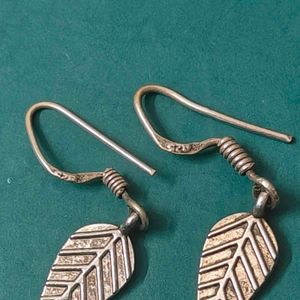 92.5 Silver Leaf Earrings