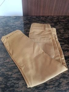 Branded Flat-Front Trousers For Boys