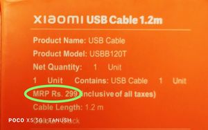 TYPE B Cable (1.2metre) (XIAOMI)