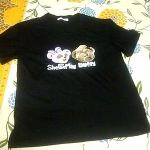 Cute Graphic Print  Oversized T Shirt