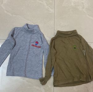 Pack Of Two Turtle Neck T Shirts