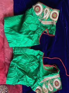 Gajari Red Net Saree With Velvet Pallu (new)