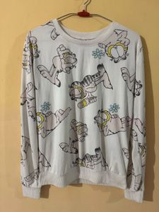 Garfield Graphic Print Sweatshirt