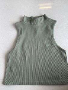 Zara Green Turtle Neck Tank Top