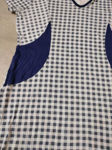 Gingham Print Top