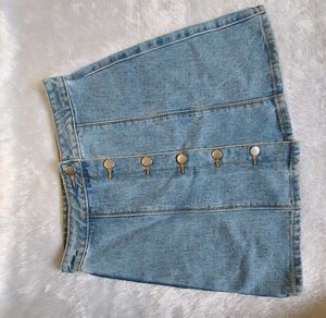 Denim Mini Skirt