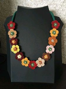 Floral Crochet Necklace