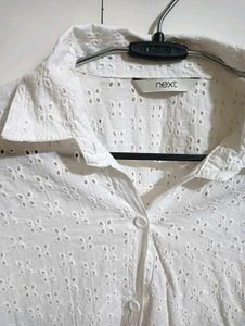 White Embroidered Shirt
