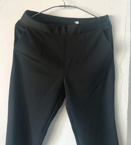 Korean Style Black Bootcut Trousers 😍