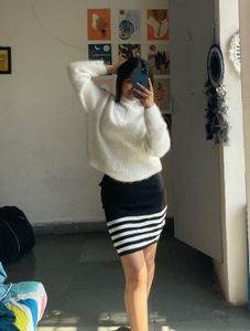 Black And White Skirt