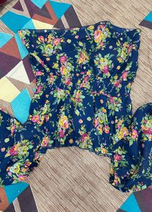 Floral Ruffle Top