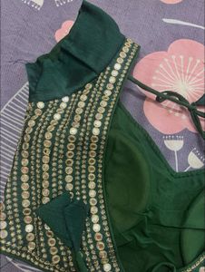 Embellished Green Blouse