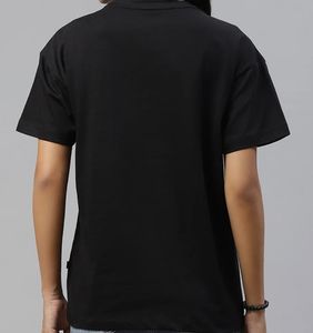 Roadster Black Graphic Top | Purple Rectangle