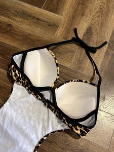 Leopard Print One Piece Swimsuit