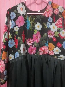 Black Anarkali Gown