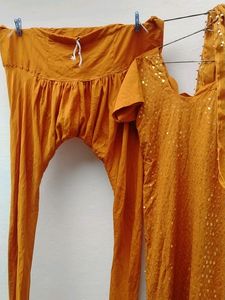 Brown Kurti Set
