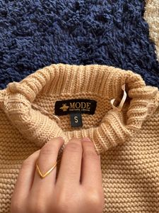 Tan Chunky Warm Sweater