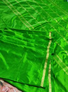 Leaf Green Silk Saree