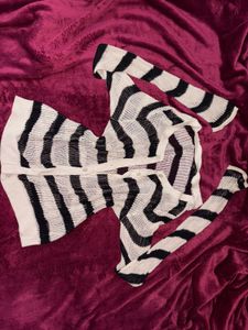 Striped Knit Cardigan