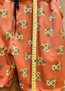 Floral Print Casual Shorts