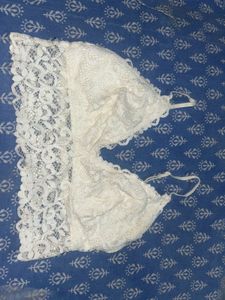 White Sexy Lacy Bralette Top