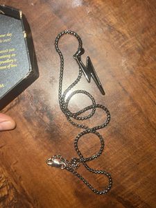 Men’s Black Mamba Necklace &amp; Ring free size