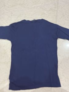 Navy Circle Pattern Top
