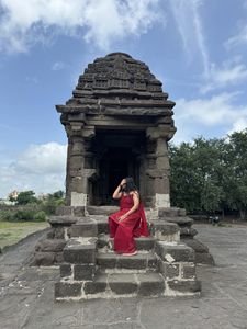 Red Embroidered Kurta Set