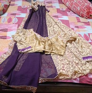 Saree with blouse