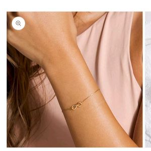 Gold Infinity Chain Bracelet