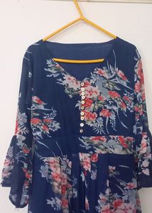 Blue Floral Dress