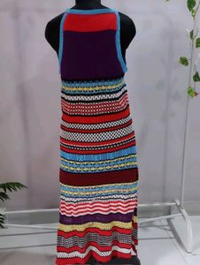 Striped Knit Maxi Dress