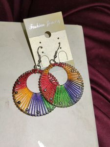 Colorful Threaded Earrings