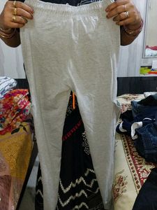 Boys Grey Joggers with Orange Drawstring